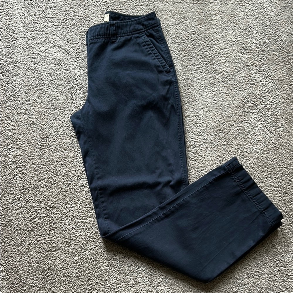 L.L. Bean Women's Navy Straight Leg Pants- size 8